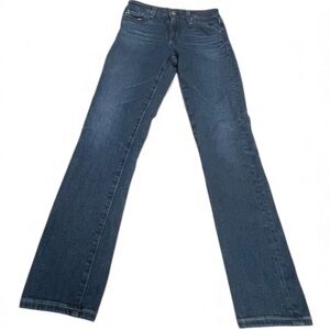 AG Prima Mid-Rise Cigarette Leg Cropped Jeans Dark Wash Women’s 26